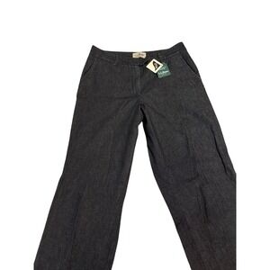 LL Bean Favorite Fit Curvy Trousers Dark Wash Pants 14T (B21)